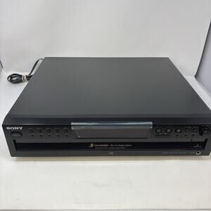 Sony 5-Disc CD Changer Player CDP-CE375 2003 Vintage Remote Works NEEDS TUNE UP